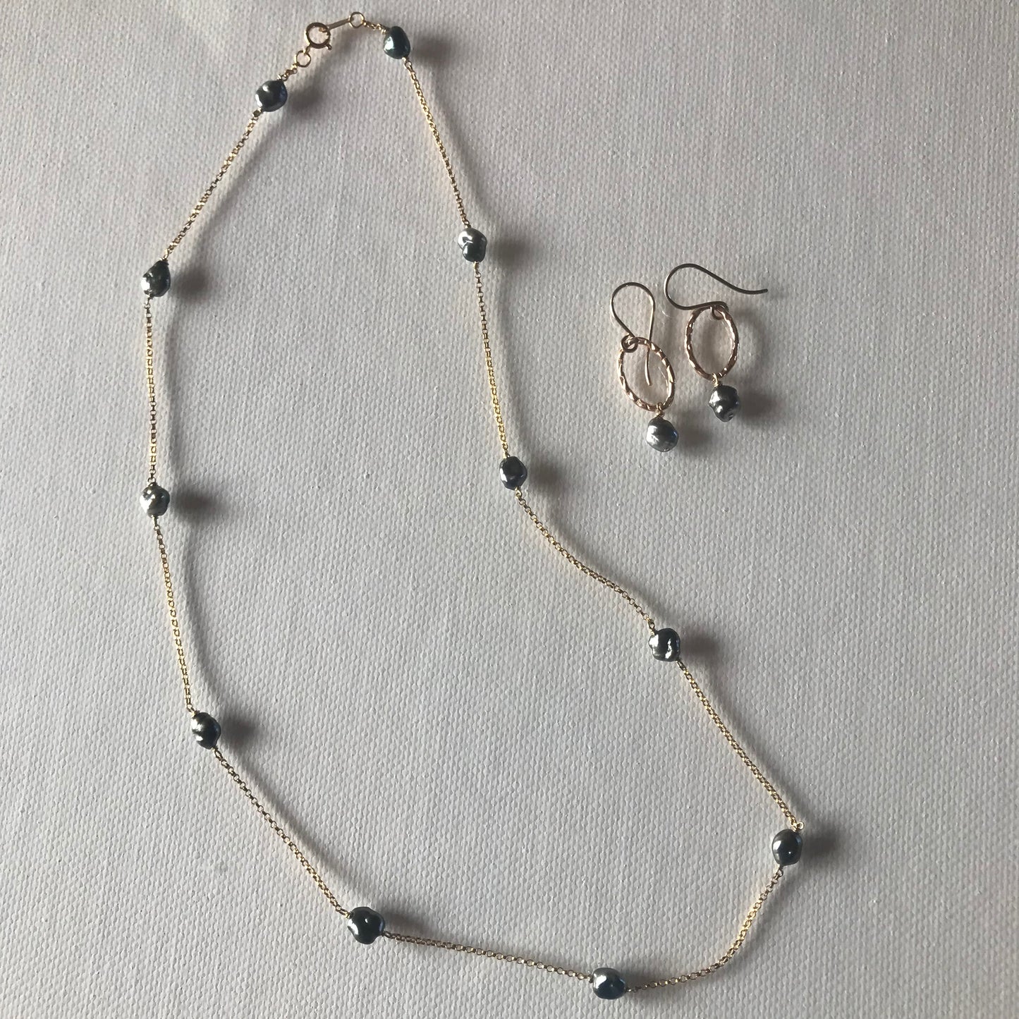 Tahitian Keshi Necklace